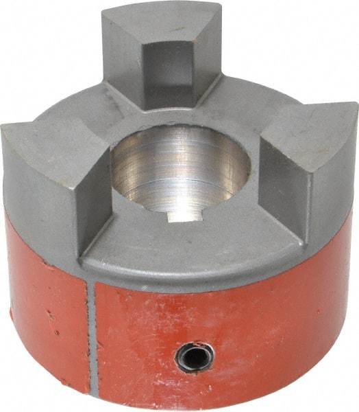 Lovejoy - 1-3/8" Max Bore Diam, 5/16" x 5/32" Keyway Width x Depth, Flexible Coupling Hub - 3.31" OD, 4-1/4" OAL, Sintered Iron, Order 2 Hubs & 1 Spider for Complete Coupling - Strong Tooling