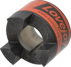 Lovejoy - 42mm Max Bore, 12mm x 3.3mm Keyway Width x Depth, Flexible Coupling Hub - 3.31" OD, 4-1/4" OAL, Sintered Iron, Order 2 Hubs & 1 Spider for Complete Coupling - Strong Tooling