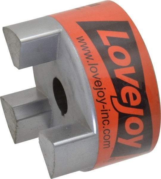 Lovejoy - 7/8" Max Bore Diam, Flexible Hub Coupling - 3-3/4" OD, 4-1/2" OAL, Sintered Iron - Strong Tooling