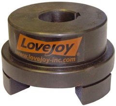 Lovejoy - 1-5/8" Max Bore Diam, Flexible Hub Coupling - 4-1/2" OD, 4.88" OAL, Sintered Iron - Strong Tooling