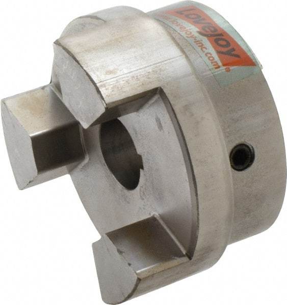 Lovejoy - 1-1/4" Max Bore Diam, Flexible Hub Coupling - 4-1/2" OD, 4.88" OAL, Sintered Iron - Strong Tooling