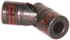 Lovejoy - 1-3/8" Bore Depth, 10,680 In/Lbs. Torque, D-Type Single Universal Joint - 7/8" Inside x 1-3/4" Outside Diam, 5" OAL - Strong Tooling