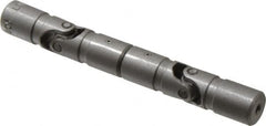 Lovejoy - 5/8" Bore Depth, 378 In/Lbs. Torque, DD-Type Double Universal Joint - 1/4" Inside x 1/2" Outside Diam, 4" OAL - Strong Tooling