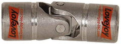 Lovejoy - 1-1/2" Bore Depth, 10,400 In/Lbs. Torque, D-Type Single Universal Joint - 1" Inside x 2" Outside Diam, 5-7/16" OAL - Strong Tooling