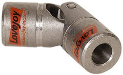 Lovejoy - 1-3/16" Bore Depth, 5,280 In/Lbs. Torque, D-Type Single Universal Joint - 3/4" Inside x 1-1/2" Outside Diam, 4-1/4" OAL - Strong Tooling