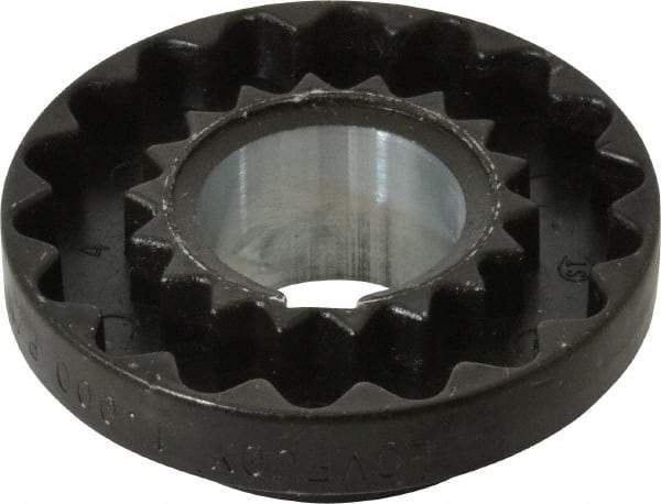 Lovejoy - 1" Max Bore Diam, 1/4" x 1/8" Keyway Width x Depth, Flexible Coupling Hub - 2.046" OD, 2.38" OAL, Cast Iron - Strong Tooling