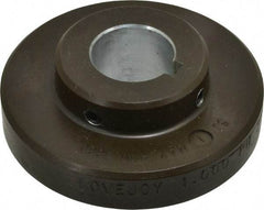 Lovejoy - 1" Max Bore Diam, 1/4" x 1/8" Keyway Width x Depth, Flexible Coupling Hub - 3-1/4" OD, 2.88" OAL, Cast Iron - Strong Tooling