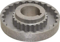 Lovejoy - 1-1/2" Max Bore Diam, 3/8" x 3/16" Keyway Width x Depth, Flexible Coupling Hub - 4-5/8" OD, 3.94" OAL, Cast Iron - Strong Tooling