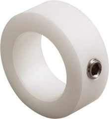 Climax Metal Products - 5/16" Bore, Nylon, Set Screw Shaft Collar - 5/8" Outside Diam, 3/8" Wide - Strong Tooling