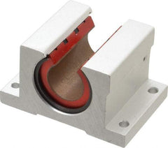 Pacific Bearing - 3/4" ID, 2-3/4" OAW x 2.063" OAL x 1-3/4" OAH Open Single Pillow Block - 2-1/16 Inch Overall Length x 1-3/4 Inch Overall Height x 2-3/4 Inch Width, - Strong Tooling