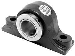 Browning - 1-1/4" ID, 6-3/8" OALType E Nonexpansion Pillow Block - 1-1/2" Base-to-Ctr Ht, Cast Iron - Strong Tooling