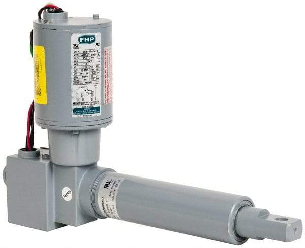 Duff-Norton - 6" Stroke Len, 25% Duty Cycle, 115 Volt, Linear Electromechanical Actuator with Limit Switch - AC Input, 0.58" per Second, 500 Lb Capacity - Strong Tooling