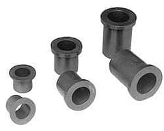 Poly Hi Solidur - 1-3/4" Inside x 2" Outside Diam, Nylon Sleeve Bearing - 2-1/4" Outside Diam, 1/8" Flange Thickness, 1" OAL - Strong Tooling