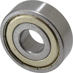 Tritan - 15mm Bore Diam, 42mm OD, Double Shield Deep Groove Radial Ball Bearing - 13mm Wide, 1 Row, Round Bore, 1,230 Lb Static Capacity, 2,570 Lb Dynamic Capacity - Strong Tooling