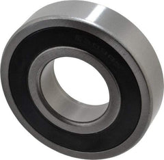 Tritan - 45mm Bore Diam, 100mm OD, Double Seal Deep Groove Radial Ball Bearing - 25mm Wide, 1 Row, Round Bore, 7,200 Lb Static Capacity, 11,900 Lb Dynamic Capacity - Strong Tooling