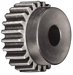 Browning - 6 Pitch, 2.333" Pitch Diam, 2.66" OD, 14 Tooth Spur Gear - 2" Face Width, 1" Bore Diam, 1-3/16" Hub Diam, 20° Pressure Angle, Steel - Strong Tooling