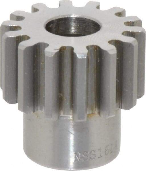 Browning - 16 Pitch, 7/8" Pitch Diam, 14 Tooth Spur Gear - 3/8" Bore Diam, 11/16" Hub Diam, Steel - Strong Tooling