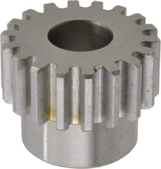 Browning - 16 Pitch, 1-1/8" Pitch Diam, 18 Tooth Spur Gear - 1/2" Bore Diam, 15/16" Hub Diam, Steel - Strong Tooling