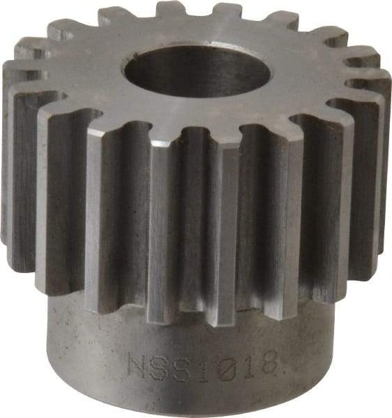 Browning - 10 Pitch, 1.8" Pitch Diam, 18 Tooth Spur Gear - 3/4" Bore Diam, 1-33/64" Hub Diam, Steel - Strong Tooling