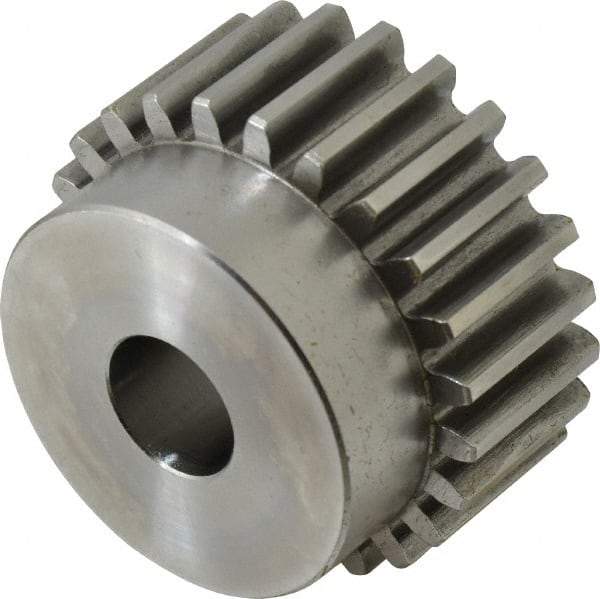 Browning - 10 Pitch, 2.4" Pitch Diam, 24 Tooth Spur Gear - 3/4" Bore Diam, 2-7/64" Hub Diam, Steel - Strong Tooling