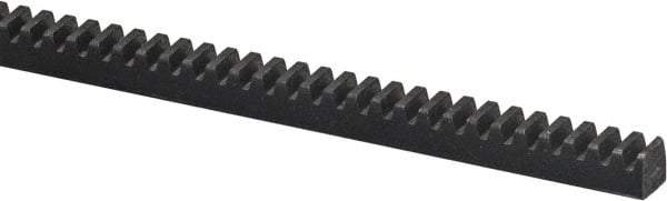 Browning - 1-1/2" Face Width, 4 Feet Long, 1-1/2" Thick Steel Gear Rack - Gray, 8 Pitch, 20° Pressure Angle - Strong Tooling