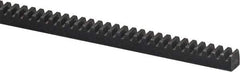 Browning - 1-1/2" Face Width, 6 Feet Long, 1-1/2" Thick Steel Gear Rack - Gray, 8 Pitch, 20° Pressure Angle - Strong Tooling