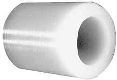 Made in USA - 5/8" Inside x 1" Outside Diam, Polyethylene Sleeve Bearing - 1-1/4" Flange Outside Diam, 1/8" Flange Thickness, 1-1/2" OAL - Strong Tooling