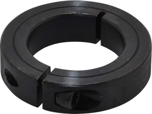 Climax Metal Products - 1-1/2" Bore, Steel, One Piece Clamp Collar - 2-3/8" Outside Diam, 9/16" Wide - Strong Tooling