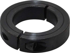 Climax Metal Products - 1-1/2" Bore, Steel, One Piece Clamp Collar - 2-3/8" Outside Diam, 9/16" Wide - Strong Tooling