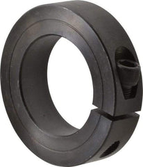 Climax Metal Products - 1-11/16" Bore, Steel, One Piece One Piece Split Shaft Collar - 2-3/4" Outside Diam, 11/16" Wide - Strong Tooling