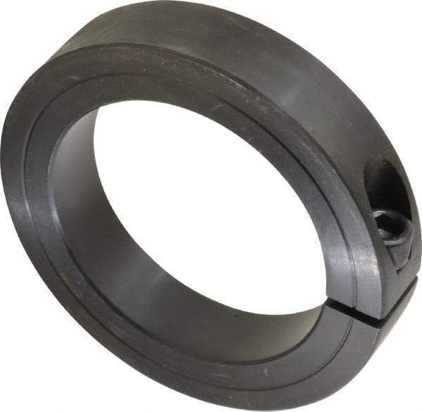 Climax Metal Products - 3" Bore, Steel, One Piece Clamp Collar - 4-1/4" Outside Diam, 7/8" Wide - Strong Tooling