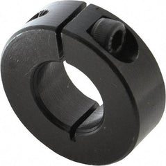 Climax Metal Products - 18mm Bore, Steel, One Piece Clamp Collar - 1-1/2" Outside Diam - Strong Tooling