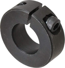 Climax Metal Products - 22mm Bore, Steel, One Piece Clamp Collar - 1-3/4" Outside Diam - Strong Tooling