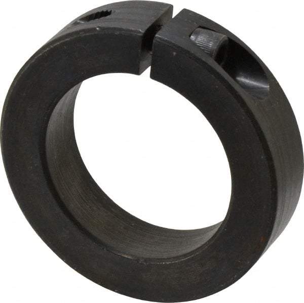 Climax Metal Products - 40mm Bore, Steel, One Piece Clamp Collar - 2-3/8" Outside Diam - Strong Tooling