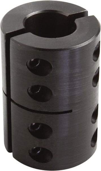 Climax Metal Products - 1-1/8" Inside x 2-1/8" Outside Diam, Two Piece Rigid Coupling without Keyway - 3-1/4" Long - Strong Tooling