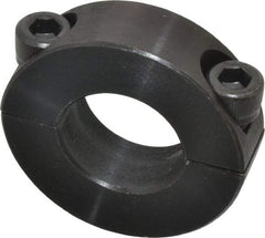 Climax Metal Products - 13/16" Bore, Steel, Two Piece Two Piece Split Shaft Collar - 1-5/8" Outside Diam, 1/2" Wide - Strong Tooling