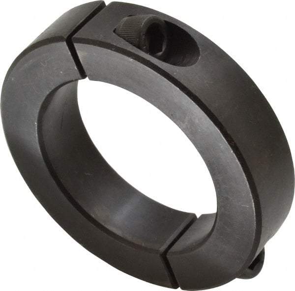 Climax Metal Products - 2" Bore, Steel, Two Piece Shaft Collar - 3" Outside Diam, 11/16" Wide - Strong Tooling