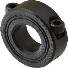 Climax Metal Products - 18mm Bore, Steel, Two Piece Shaft Collar - 1-1/2" Outside Diam - Strong Tooling