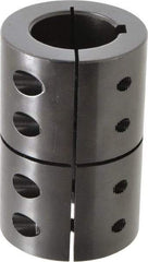 Climax Metal Products - 1-3/8" Inside x 2-3/8" Outside Diam, Rigid Coupling with Keyway - 3-5/8" Long x 5/16" Keyway Width - Strong Tooling