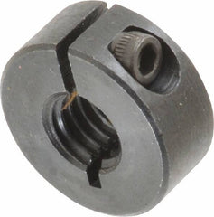 Climax Metal Products - 3/8-16 Thread, Steel, One Piece Threaded Shaft Collar - 7/8" Outside Diam, 3/8" Wide - Strong Tooling