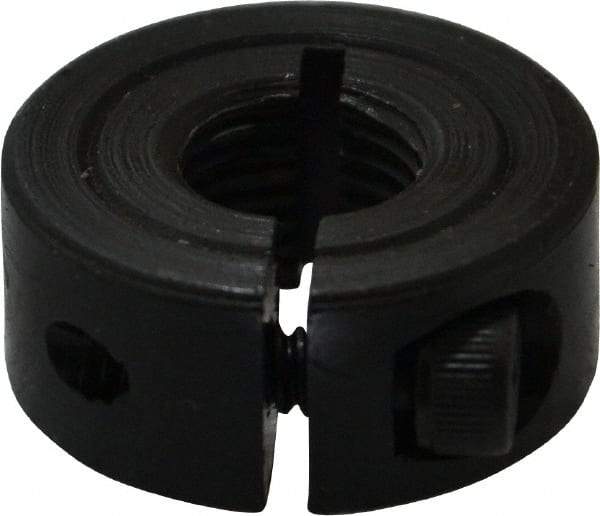 Climax Metal Products - 3/8-24 Thread, Steel, One Piece Threaded Shaft Collar - 7/8" Outside Diam, 3/8" Wide - Strong Tooling