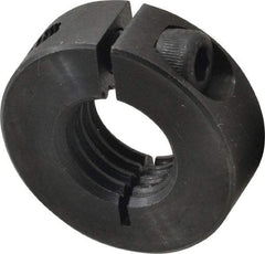 Climax Metal Products - 3/4-10 Thread, Steel, One Piece Threaded Shaft Collar - 1-1/2" Outside Diam, 1/2" Wide - Strong Tooling