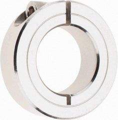 Climax Metal Products - 1" Bore, Stainless Steel, One Piece Clamp Collar - 1-3/4" Outside Diam, 1/2" Wide - Strong Tooling