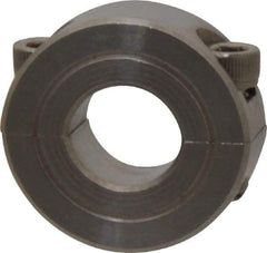 Climax Metal Products - 1/2" Bore, Stainless Steel, Two Piece Shaft Collar - 1-1/8" Outside Diam, 13/32" Wide - Strong Tooling