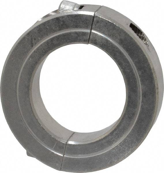 Climax Metal Products - 1-1/4" Bore, Stainless Steel, Two Piece Shaft Collar - 2-1/16" Outside Diam, 1/2" Wide - Strong Tooling