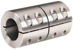 Climax Metal Products - 7/8" Inside x 1-5/8" Outside Diam, One Piece Split Clamping Collar - 2-1/2" Long - Strong Tooling