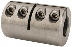 Climax Metal Products - 5/8" Inside x 1-5/16" Outside Diam, One Piece Split Clamping Collar - 2" Long - Strong Tooling