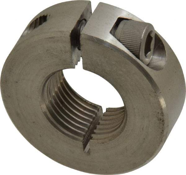 Climax Metal Products - 3/4-16 Thread, Stainless Steel, One Piece Threaded Shaft Collar - 1-1/2" Outside Diam, 1/2" Wide - Strong Tooling