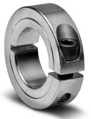 Climax Metal Products - 2-1/16" Bore, Aluminum, One Piece Clamping Shaft Collar - 3-1/4" Outside Diam, 3/4" Wide - Strong Tooling