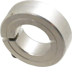 Climax Metal Products - 7/8" Bore, Aluminum, One Piece Clamp Collar - 1-5/8" Outside Diam, 1/2" Wide - Strong Tooling